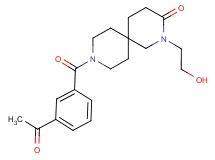 9-(3-acetylbenzoyl)-2-(2-hydroxyethyl)-2,9-diazaspiro[5.5]undecan-3-one