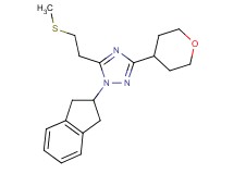 1-(2,3-dihydro-1H-inden-2-yl)-5-[2-(methylthio)ethyl]-3-(tetrahydro-2H-pyran-4-yl)-1H-1,2,4-triazole