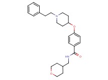 4-{[1-(2-phenylethyl)-4-piperidinyl]oxy}-N-(tetrahydro-2H-pyran-4-ylmethyl)benzamide