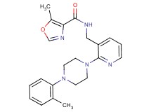 5-methyl-N-({2-[4-(2-methylphenyl)-1-piperazinyl]-3-pyridinyl}methyl)-1,3-oxazole-4-carboxamide