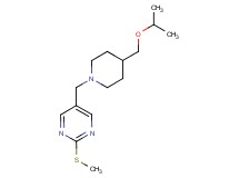 5-{[4-(isopropoxymethyl)piperidin-1-yl]methyl}-2-(methylthio)pyrimidine