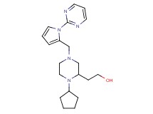 2-(1-cyclopentyl-4-{[1-(2-pyrimidinyl)-1H-pyrrol-2-yl]methyl}-2-piperazinyl)ethanol