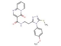 N-{2-[4-(4-methoxyphenyl)-5-(methylthio)-4H-1,2,4-triazol-3-yl]ethyl}-4-oxo-4H-pyrido[1,2-a]pyrimidine-3-carboxamide