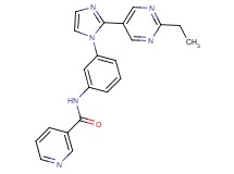 N-{3-[2-(2-ethylpyrimidin-5-yl)-1H-imidazol-1-yl]phenyl}nicotinamide