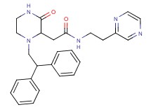 2-[1-(2,2-diphenylethyl)-3-oxo-2-piperazinyl]-N-[2-(2-pyrazinyl)ethyl]acetamide