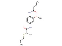 N-(4-{[2-(allylthio)propanoyl]amino}-2-methoxyphenyl)butanamide