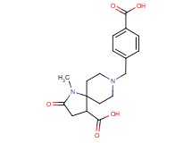 8-(4-carboxybenzyl)-1-methyl-2-oxo-1,8-diazaspiro[4.5]decane-4-carboxylic acid