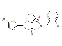(3aS*,5S*,9aS*)-2-(2-methylbenzyl)-5-(5-methyl-2-thienyl)hexahydro-7H-pyrrolo[3,4-g]pyrrolizin-1(2H)-one