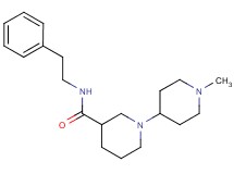 1'-methyl-N-(2-phenylethyl)-1,4'-bipiperidine-3-carboxamide