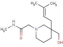 2-[3-(hydroxymethyl)-3-(3-methyl-2-buten-1-yl)-1-piperidinyl]-N-methylacetamide