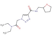 1-[2-(diethylamino)-2-oxoethyl]-N-(tetrahydro-2-furanylmethyl)-1H-1,2,3-triazole-4-carboxamide