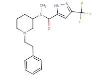 N-methyl-N-[1-(2-phenylethyl)-3-piperidinyl]-3-(trifluoromethyl)-1H-pyrazole-5-carboxamide