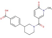 4-{1-[(1-methyl-6-oxo-1,6-dihydropyridin-3-yl)carbonyl]piperidin-3-yl}benzoic acid