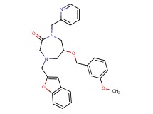 4-(1-benzofuran-2-ylmethyl)-6-[(3-methoxybenzyl)oxy]-1-(2-pyridinylmethyl)-1,4-diazepan-2-one
