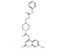3-{1-[(7-methyl-2-oxo-2H-chromen-4-yl)acetyl]-4-piperidinyl}-N-phenylpropanamide