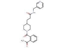 3-[1-(2-acetylbenzoyl)-4-piperidinyl]-N-(3-pyridinylmethyl)propanamide