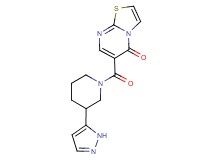 6-{[3-(1H-pyrazol-5-yl)piperidin-1-yl]carbonyl}-5H-[1,3]thiazolo[3,2-a]pyrimidin-5-one
