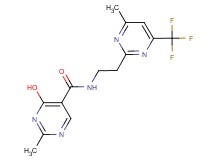 4-hydroxy-2-methyl-N-{2-[4-methyl-6-(trifluoromethyl)pyrimidin-2-yl]ethyl}pyrimidine-5-carboxamide