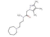 N-(3-azepan-1-ylpropyl)-N-methyl-2-(3,4,5-trimethyl-1H-pyrazol-1-yl)acetamide