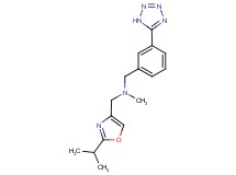 1-(2-isopropyl-1,3-oxazol-4-yl)-N-methyl-N-[3-(1H-tetrazol-5-yl)benzyl]methanamine