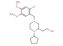 2-[4-(2-chloro-4,5-dimethoxybenzyl)-1-cyclopentyl-2-piperazinyl]ethanol
