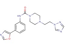N-[3-(1,3-oxazol-5-yl)phenyl]-4-[2-(1H-1,2,4-triazol-1-yl)ethyl]piperazine-1-carboxamide