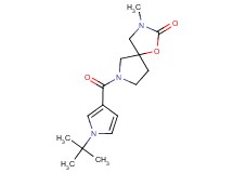 7-[(1-tert-butyl-1H-pyrrol-3-yl)carbonyl]-3-methyl-1-oxa-3,7-diazaspiro[4.4]nonan-2-one