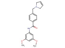 4-(2,5-dihydro-1H-pyrrol-1-ylmethyl)-N-(3,5-dimethoxyphenyl)benzamide