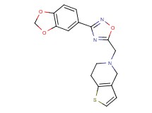 5-{[3-(1,3-benzodioxol-5-yl)-1,2,4-oxadiazol-5-yl]methyl}-4,5,6,7-tetrahydrothieno[3,2-c]pyridine