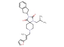3-(2,3-dihydro-1H-inden-2-yl)-8-[(2E)-3-(2-furyl)-2-methyl-2-propen-1-yl]-1-isobutyl-1,3,8-triazaspiro[4.5]decane-2,4-dione