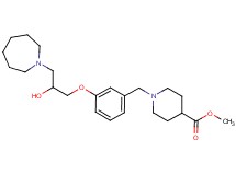 methyl 1-{3-[3-(1-azepanyl)-2-hydroxypropoxy]benzyl}-4-piperidinecarboxylate