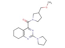 4-{[3-(methoxymethyl)-1-pyrrolidinyl]carbonyl}-2-(1-pyrrolidinyl)-5,6,7,8-tetrahydroquinazoline