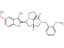(3aS*,5S*,9aS*)-2-(2-methoxybenzyl)-5-(5-methoxy-3-methyl-1H-indol-2-yl)hexahydro-7H-pyrrolo[3,4-g]pyrrolizin-1(2H)-one