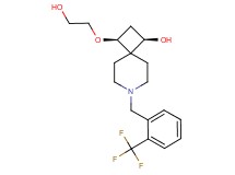 (1R*,3S*)-3-(2-hydroxyethoxy)-7-[2-(trifluoromethyl)benzyl]-7-azaspiro[3.5]nonan-1-ol