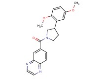 6-{[3-(2,5-dimethoxyphenyl)-1-pyrrolidinyl]carbonyl}quinoxaline