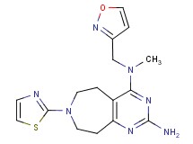 N~4~-(isoxazol-3-ylmethyl)-N~4~-methyl-7-(1,3-thiazol-2-yl)-6,7,8,9-tetrahydro-5H-pyrimido[4,5-d]azepine-2,4-diamine