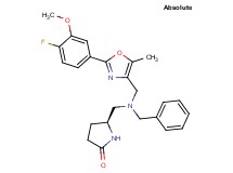 (5S)-5-[(benzyl{[2-(4-fluoro-3-methoxyphenyl)-5-methyl-1,3-oxazol-4-yl]methyl}amino)methyl]-2-pyrrolidinone