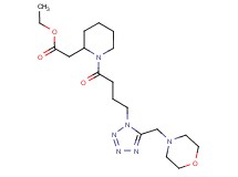 ethyl (1-{4-[5-(4-morpholinylmethyl)-1H-tetrazol-1-yl]butanoyl}-2-piperidinyl)acetate