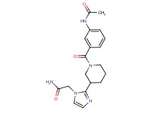 2-(2-{1-[3-(acetylamino)benzoyl]-3-piperidinyl}-1H-imidazol-1-yl)acetamide