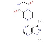 8-(1,3-dimethyl-1H-pyrazolo[3,4-d]pyrimidin-4-yl)tetrahydro-2H-pyrazino[1,2-a]pyrazine-1,4(3H,6H)-dione