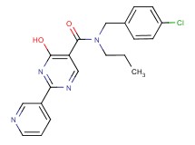N-(4-chlorobenzyl)-4-hydroxy-N-propyl-2-pyridin-3-ylpyrimidine-5-carboxamide