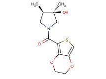 (3R*,4R*)-1-(2,3-dihydrothieno[3,4-b][1,4]dioxin-5-ylcarbonyl)-3,4-dimethyl-3-pyrrolidinol