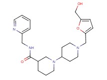 1'-{[5-(hydroxymethyl)-2-furyl]methyl}-N-(pyridin-2-ylmethyl)-1,4'-bipiperidine-3-carboxamide