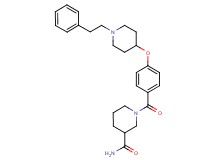 1-(4-{[1-(2-phenylethyl)-4-piperidinyl]oxy}benzoyl)-3-piperidinecarboxamide