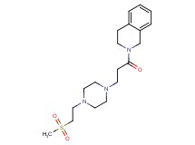 2-(3-{4-[2-(methylsulfonyl)ethyl]piperazin-1-yl}propanoyl)-1,2,3,4-tetrahydroisoquinoline