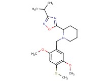 1-[2,5-dimethoxy-4-(methylthio)benzyl]-2-(3-isopropyl-1,2,4-oxadiazol-5-yl)piperidine