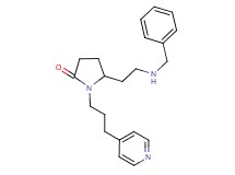 5-[2-(benzylamino)ethyl]-1-[3-(4-pyridinyl)propyl]-2-pyrrolidinone