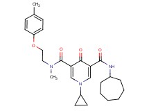 N'-cycloheptyl-1-cyclopropyl-N-methyl-N-[2-(4-methylphenoxy)ethyl]-4-oxo-1,4-dihydro-3,5-pyridinedicarboxamide