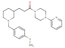 1-(3-{1-[4-(methylthio)benzyl]-3-piperidinyl}propanoyl)-4-(2-pyridinyl)piperazine