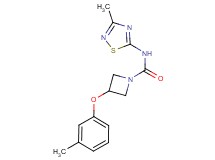 3-(3-methylphenoxy)-N-(3-methyl-1,2,4-thiadiazol-5-yl)azetidine-1-carboxamide